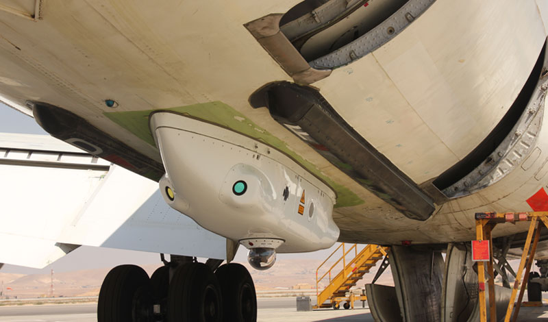 C-MUSIC DIRCM pod installed on an IAF Boeing 707 tanker. Photo: IMOD