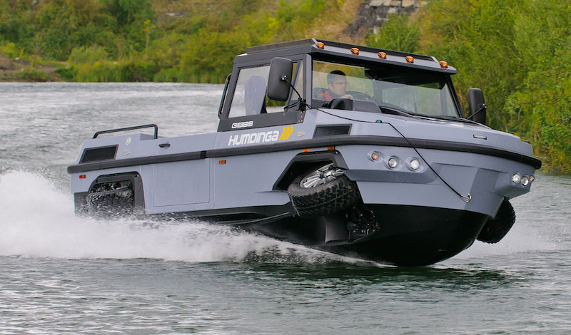 In addition to first responder and humanitarian uses,  Humdinga also have the potential to provide military units with specialized capabilities as well as many general transport applications. Photo: Gibbs Amphibians