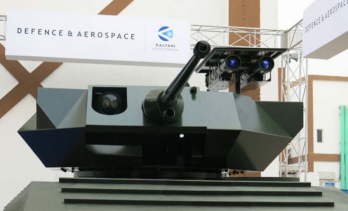 RAFAEL's Samson MkII remotely controlled weapon system mounts the 30mm cannon from ATK and two Spike LR missiles from RAFAEAL. The turret is designed to fit armor protection according to the level specified by the customer. Photo: Tamir Eshel, Defense-Update