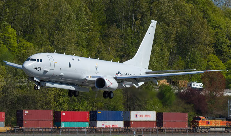Boeing and the US Navy began testing an Advanced Airborne Sensor (AAS) radar system for the P-8A Poseidon maritime surveillance and anti-submarine warfare (ASW) aircraft. Photo: Russell Hill