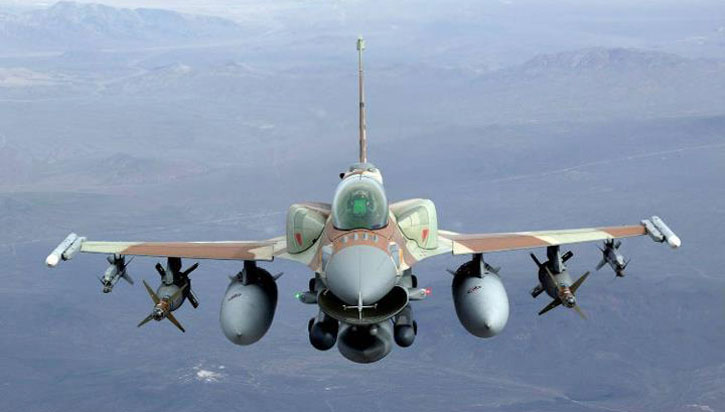 In few years, the F-16I Sufa seen here carrying two laser guided bombs, will be able to launch 16 smaller but more lethal Spice 250 bombs, currently under development at RAFAEL advanced defense systems company.