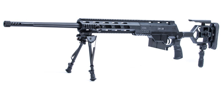DAN .338 is provided with four Picattiny rails for the mounting of sights and accessories. Photo: IWI