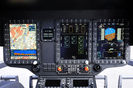 The cockpit of the EC645 T2. Photo: Airbus Helicopters
