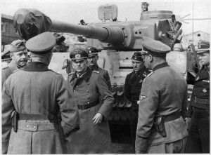 Guderian during an inspection to Leibstandarte Tiger at the Eastern Front, April 1943.