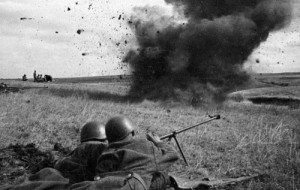 Anti-tank rifle teams in action, 1943. 