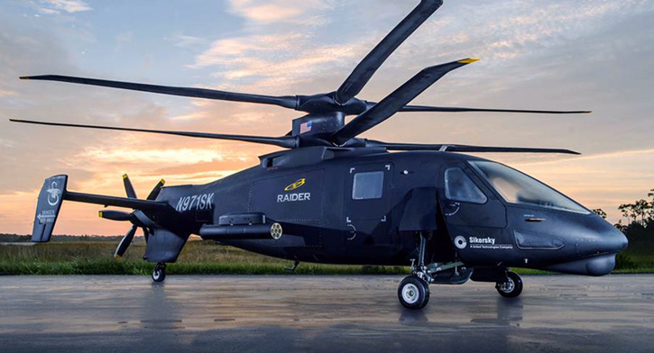 The first S-97 Raider prototype unveiled by Sikorsky Aircraft yesterday.  Photo: Sikorsky