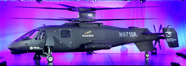 S-97 Raider multi-role helicopter unveiled by Sikorsky Aircraft yesterday.  Photo: Sikorsky
