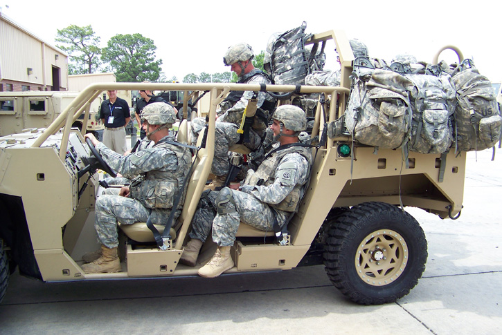 DAGOR can carry 3,250 lbs of payload or a 9-man infantry squad. Photo: Polaris