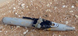 This unexploded bomb, probably a Small Diameter Bomb (GBU-39) dropped by a US strike aircraft was found near Kobane at the beginning of October 2014.  