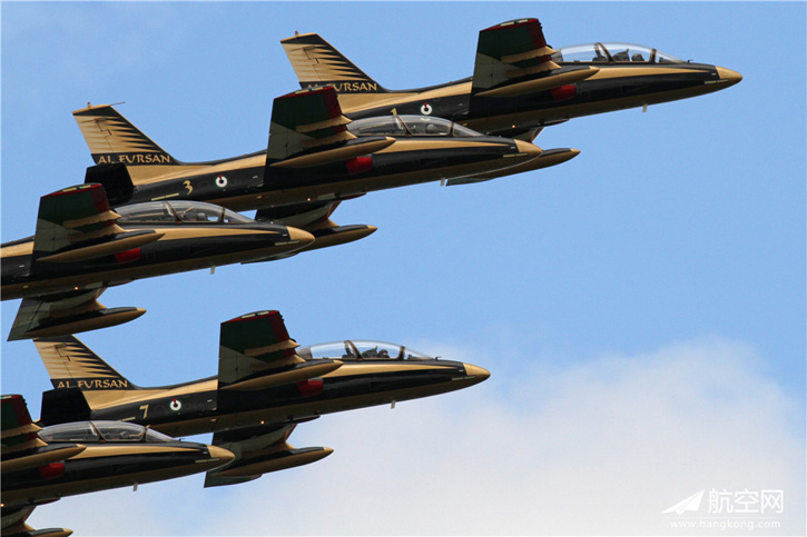 Al Fursan aerobatic team from the UAE will also participate with their MB399 trainers. Photo: Hangkong