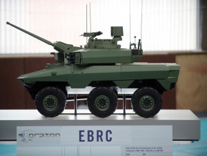 EBRC is the future combat vehicle to replace three types of wheeled combat/ reconnaissance vehicles currently in service - the AMX-10RC, ERC Sagie and the VAB HOT tank hunter. 