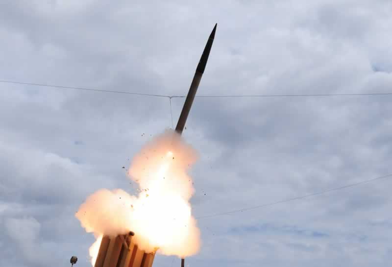 THAAD interceptor seen here launched on its tenth test flight. Photo: MDA