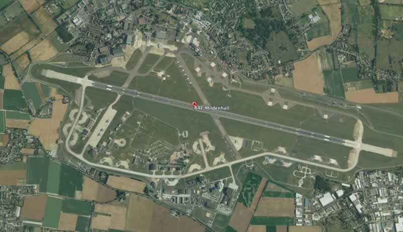 US Air Force to leave RAF Mildenhall. Photo: Google Earth