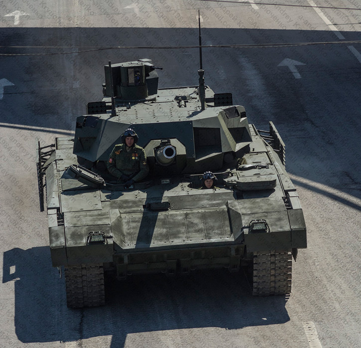 A front view of the T-14. Photo: Andrey Kryuchenko