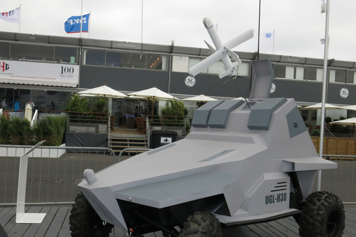 UVision also unveiled a vehicular application of the HERO, mounted on a small off-road unmanned ground vehicle. Photo: Tamir Eshel, defense-Update