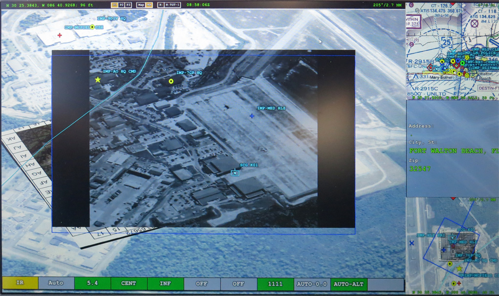 A tactical situation display presented on the 15" screen in the rear cockpit. Photo: Tamir Eshel, Defense-Update