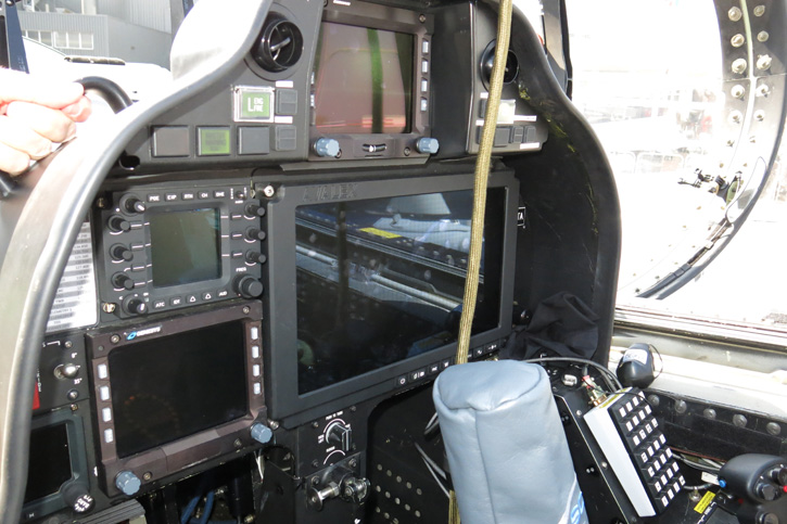 The Scorpion's rear cockpit is equipped with a 15" Large Area Display. Photo: Tamir Eshel, Defense-Update