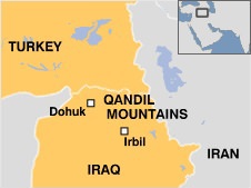 PKK targets attacked by the Turkish Air Force in Northern Iraq 24 July 2015. Source: Daily Sabah