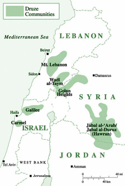 Druze communities in the Middle East