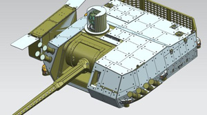 ZSSW-30 remotely operated turret for the Rosomak Mk2.