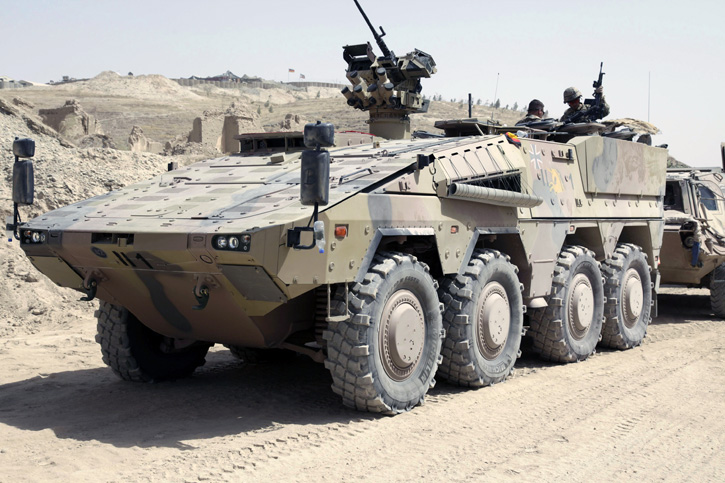 The Boxer APC was recently used in Afghanistan, supporting the German contingent with ISAF. Photo: KMW