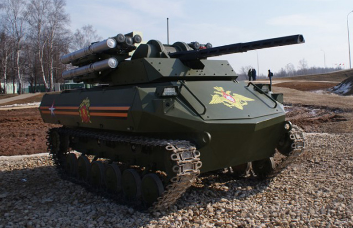 Uran-9 utilizes a specially developed platform and weapon complex.