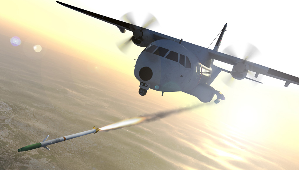 BAE's Advanced Precision Kill Weapon System will be fitted to Jordanian CASA-235 light gunships. Photo: BAE Systems