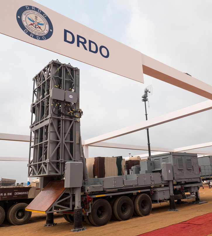 DRDO unveiled the MRSAM fire unit at Defexpo 2016. Photo: Noam Eshel, Defense-Update
