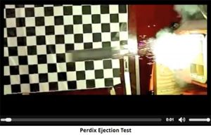 Perdix micro drone ejection from a flare dispenser. Photo: MIT