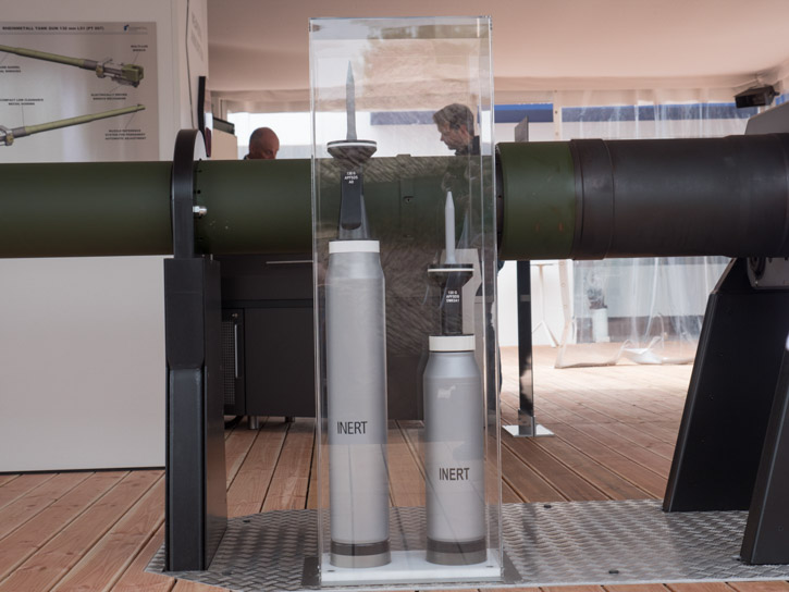New ammunition designed for the L/51 cannon include high performance kinetic rounds - Armor Piercing Fin Stabilized Discarding Sabot - (APFSDS), and high explosive, air-bursting munitions (HE-ABM). Both are derived from existing types designed for the L44/55 120mm guns. Photo: Noam Eshel, Defense-Update 