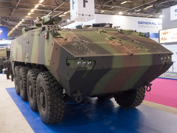 Piranha 5 from GDLE Europe has been selected by the Danish Army as a successor of the M113 that will soon complete 50 years of service. The vehicle employs an advanced protection system developed by Plasan. Photo: Noam Eshel, Defense-Update 