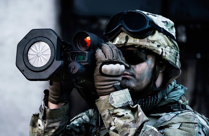 The AT4 comes with an integrated Red Dot Sight and is also ready to mount an 'intelligent sight' for more accurate shots at long range. Photo: Saab